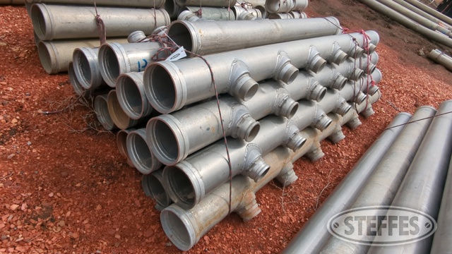 8"x10' aluminum pipe w/ risers